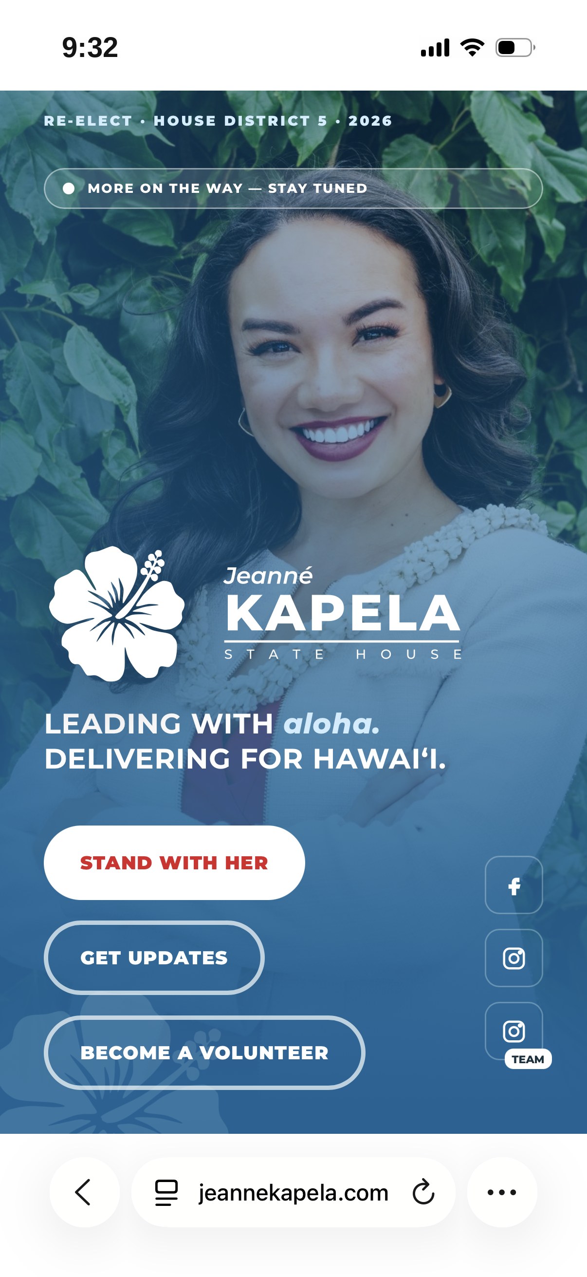 Jeanné Kapela mobile — hero