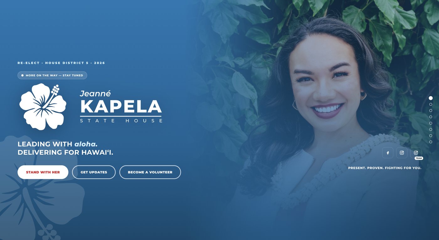 Jeanné Kapela — teaser landing