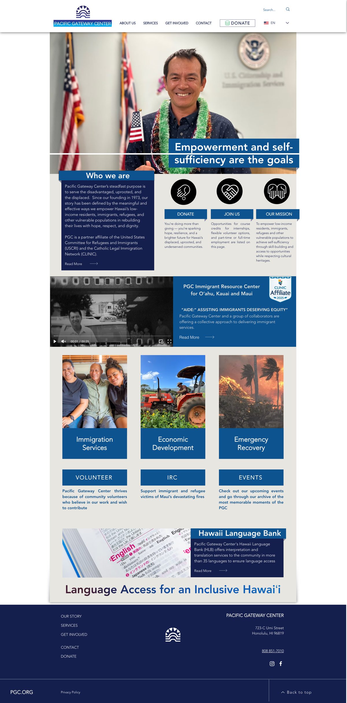 Pacific Gateway Center — homepage